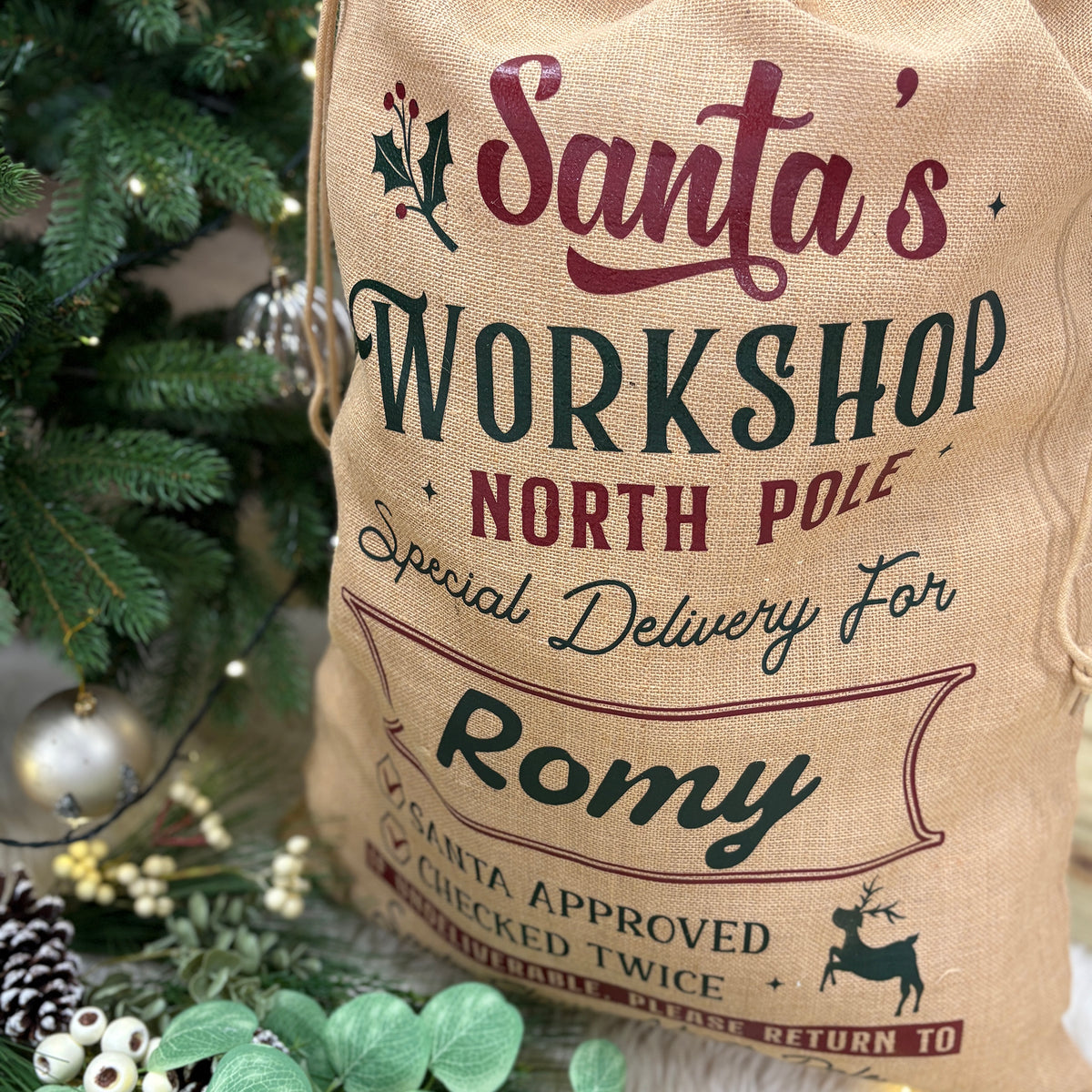 Jute Delivery Christmas Gift Sack