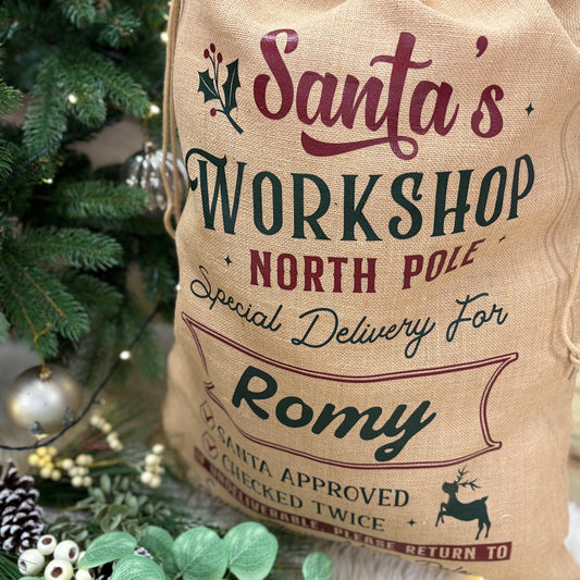 Jute Delivery Christmas Gift Sack