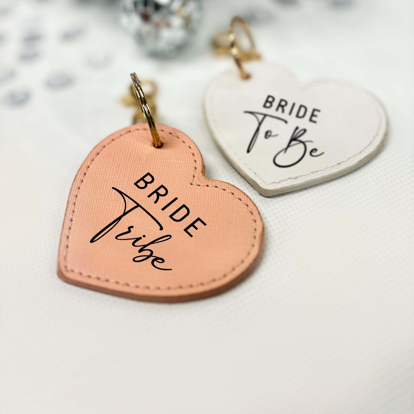 Bride Tribe Personalised Heart Keyring