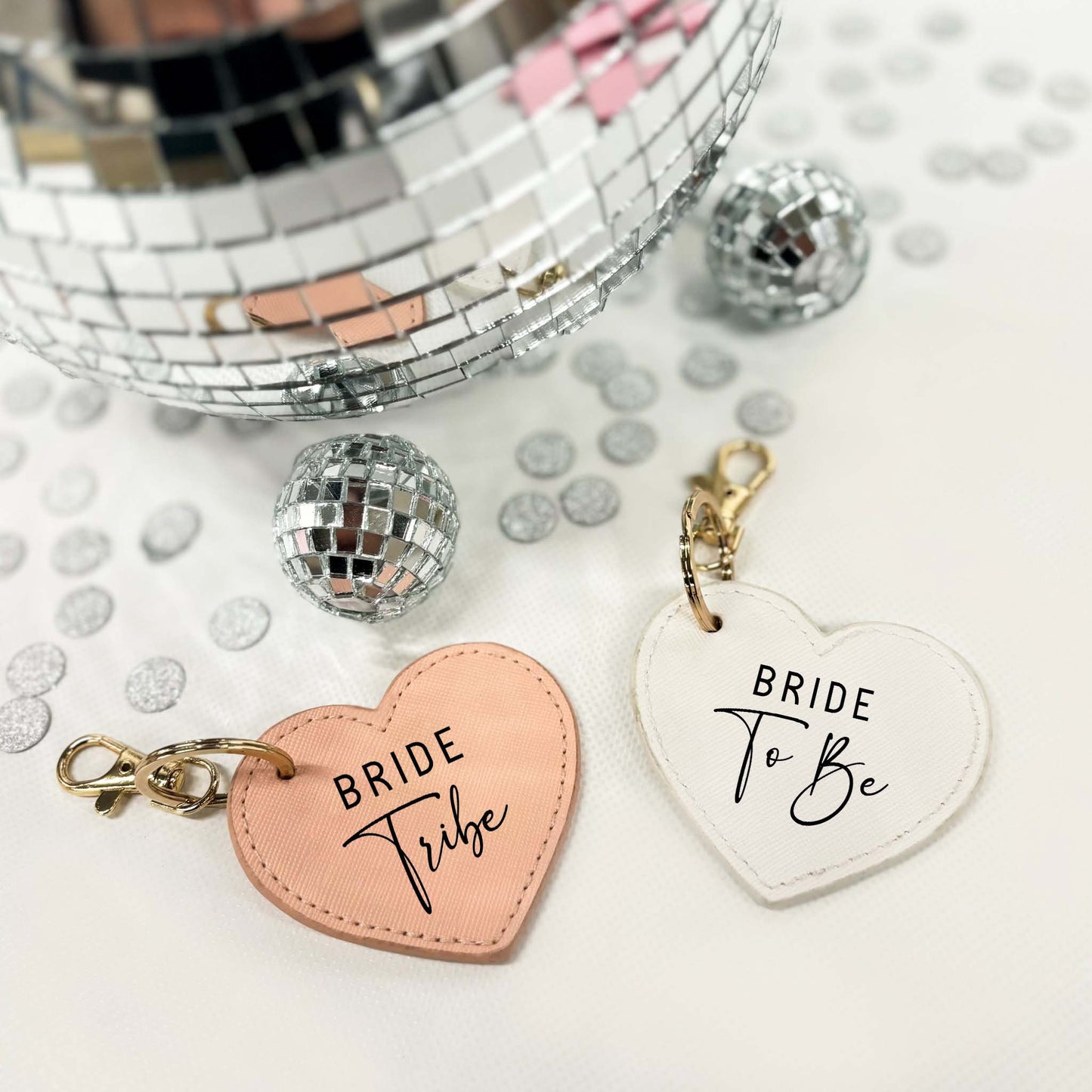 Bride Tribe Personalised Heart Keyring