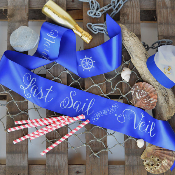 Sailor Hen Party Sashes - Last Sail Before The Veil