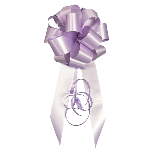 Lavender Plain Handmade Wedding Car Bonnet Bow
