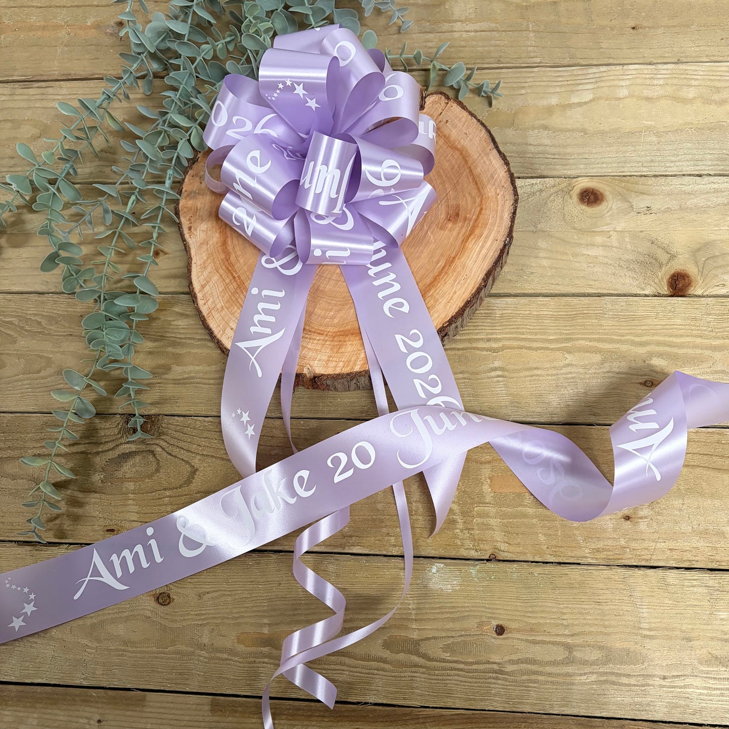 Lavender Personalised Wedding Car Kit