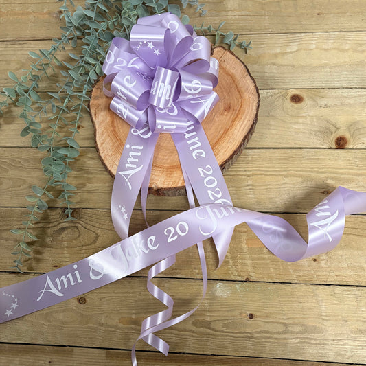 Lavender Personalised Wedding Car Kit