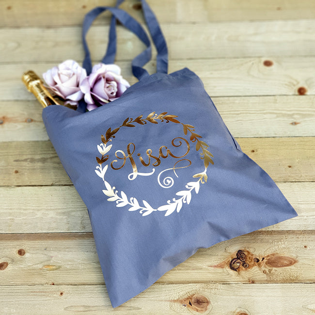 Personalised Leaf Tote Bag