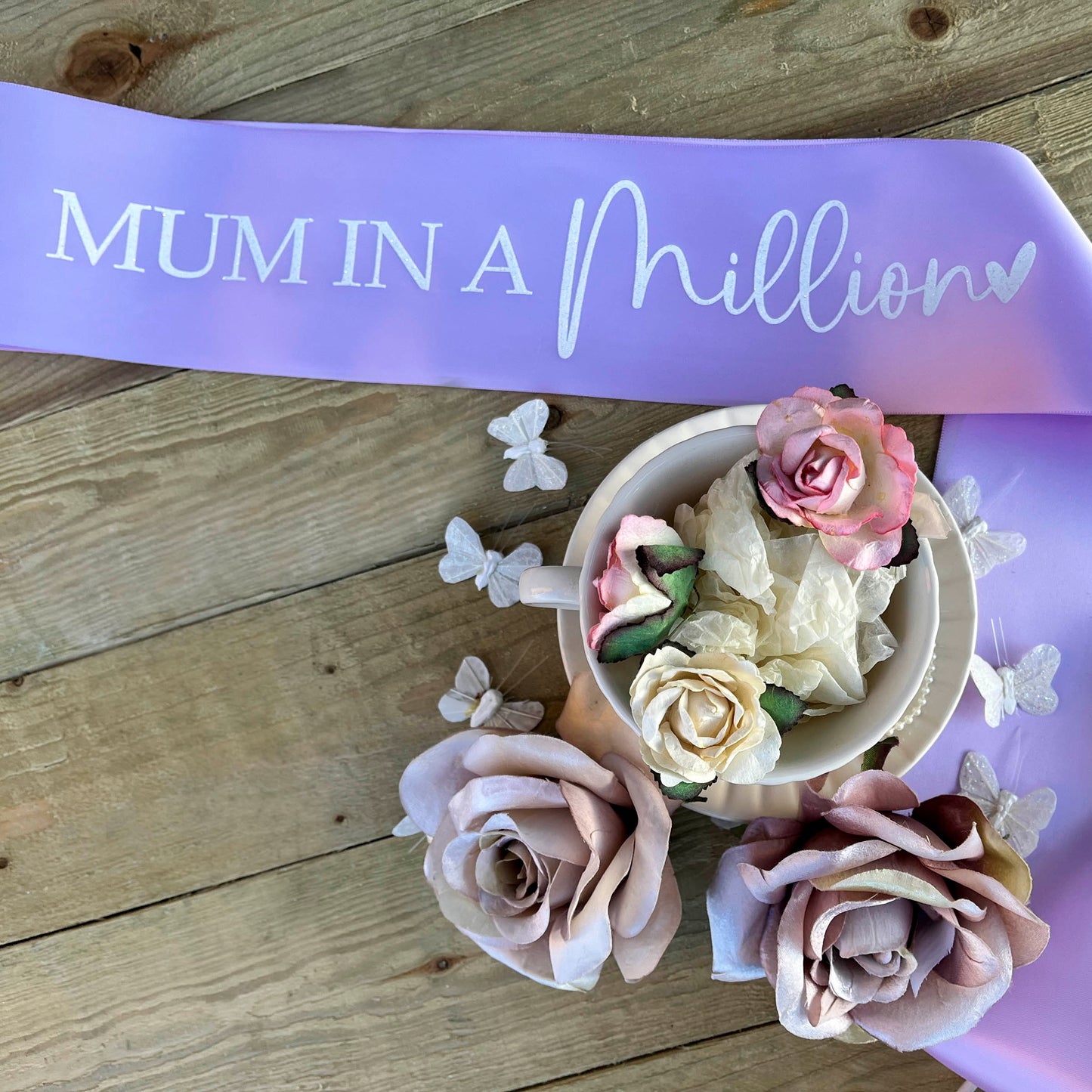 Personalised Glitter Sash - Mum In A Million