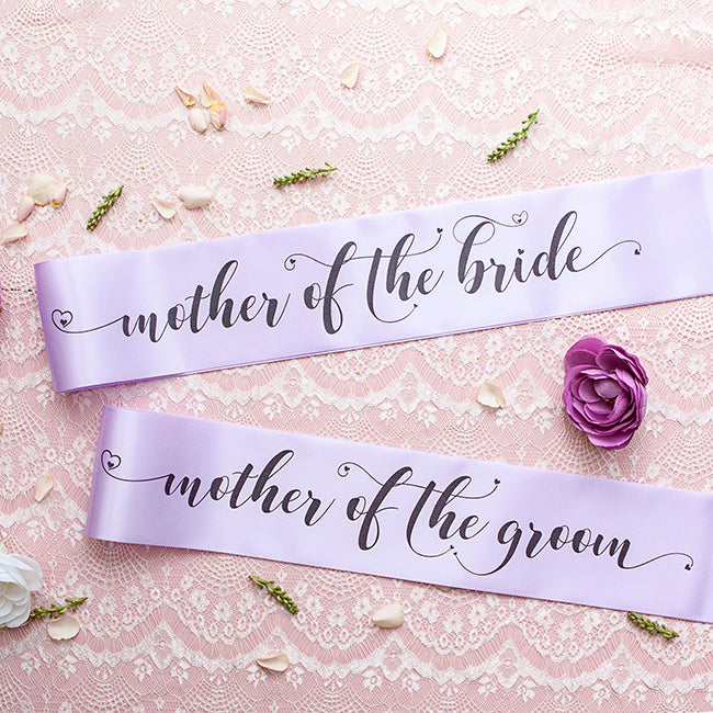 Pastel Bride Tribe Sashes - Lilac