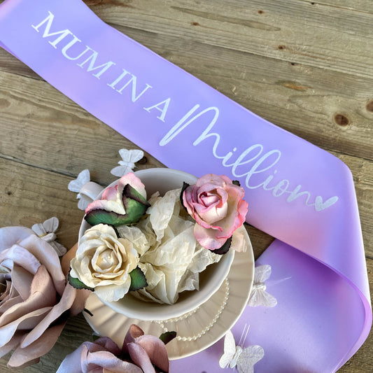 Personalised Glitter Sash - Mum In A Million