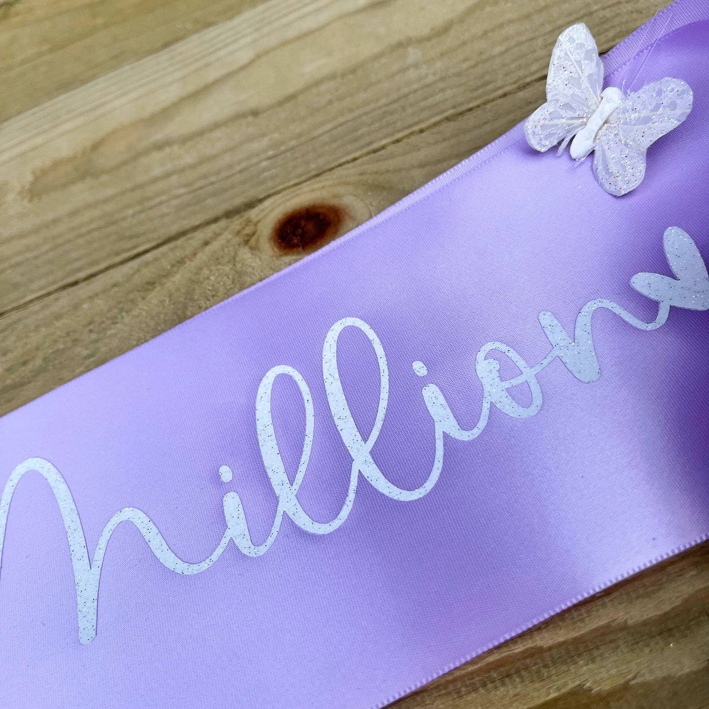 Personalised Glitter Sash - Mum In A Million