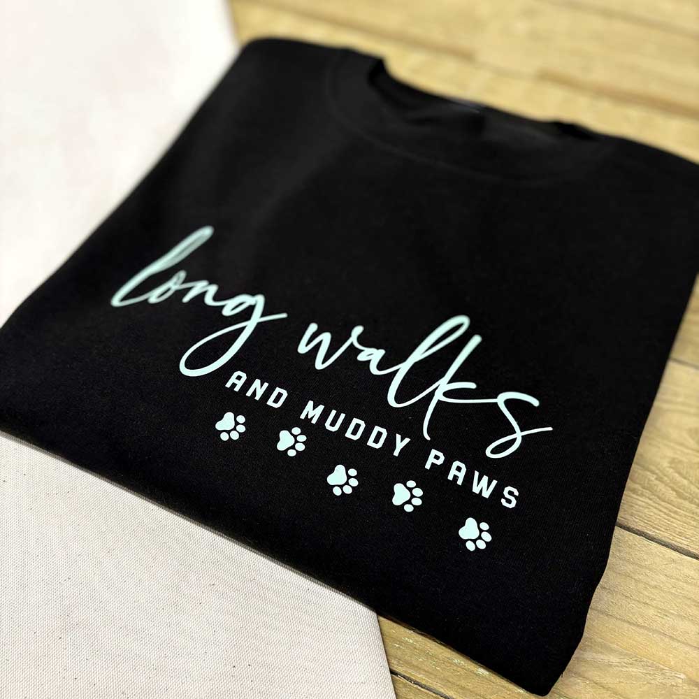 Long Walks & Muddy Paws Sweatshirt