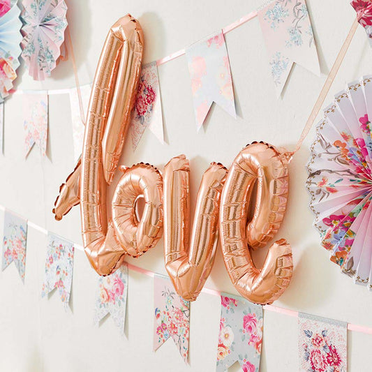 Rose Gold Love Balloon