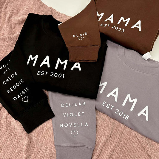 Personalised MAMA Est Sweatshirt