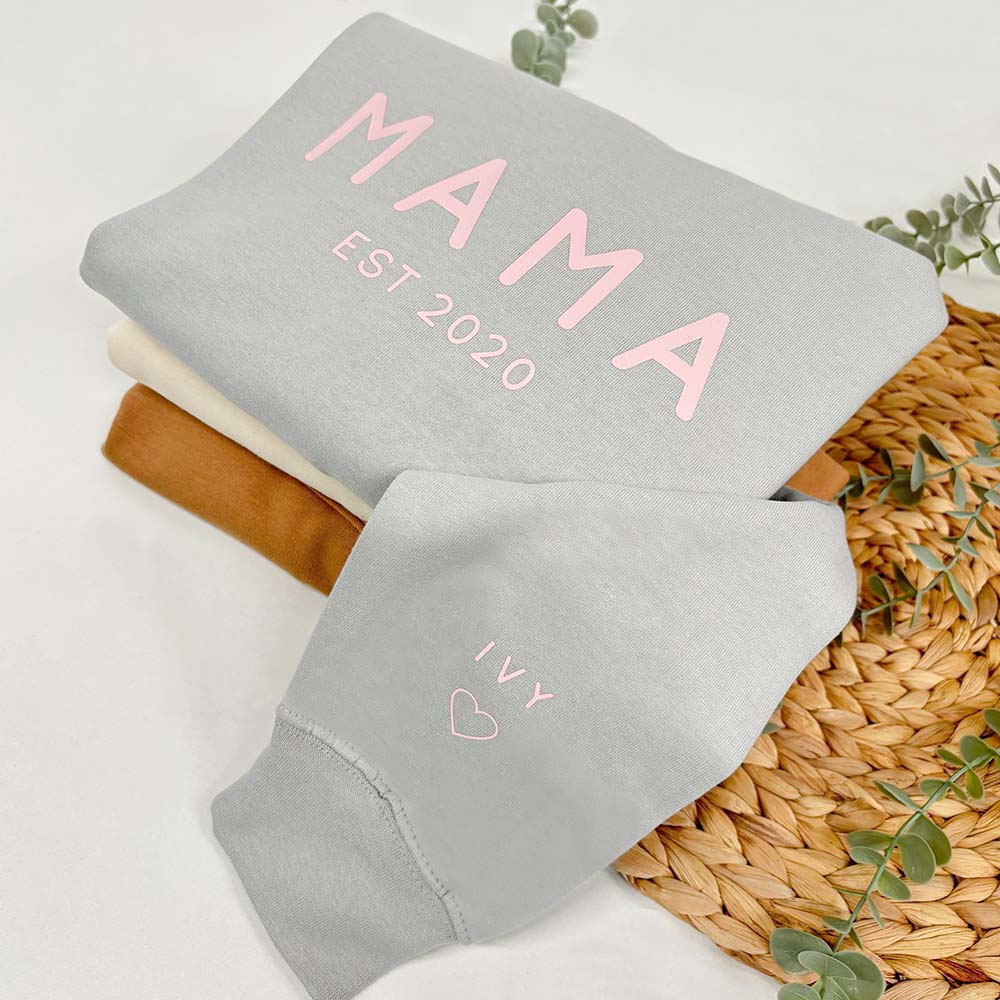 Personalised MAMA Est Sweatshirt