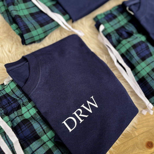 Men's Personalised Pyjamas - Initials