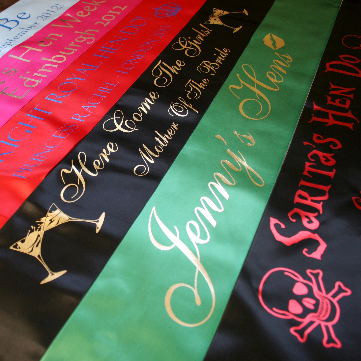 Personalised Hen Party Sash