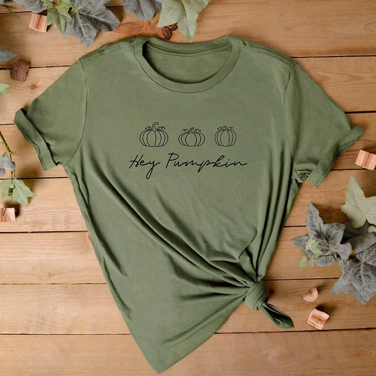 Hey Pumpkin T-Shirt - Ladies Cotton