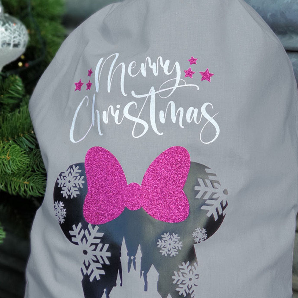 Personalised Minnie or Mickey Christmas Sack