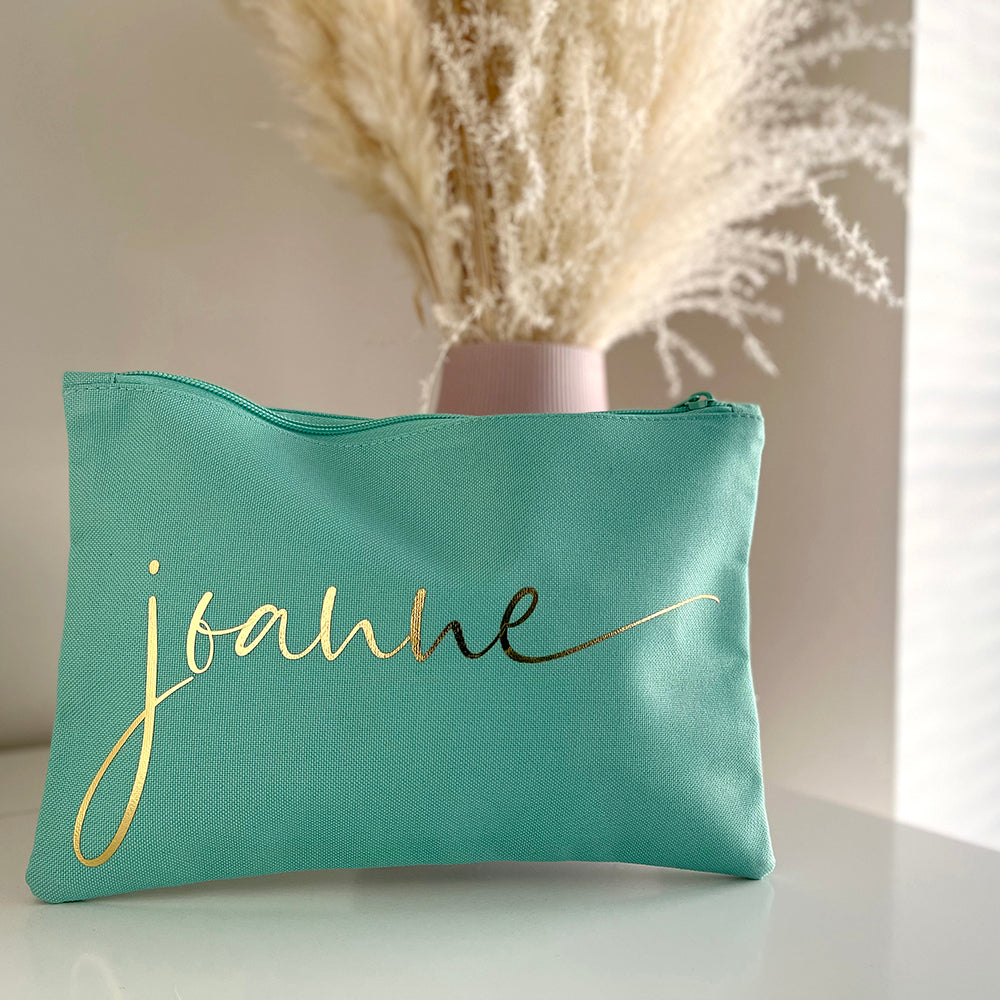 Personalised Make Up Bag - Script Name