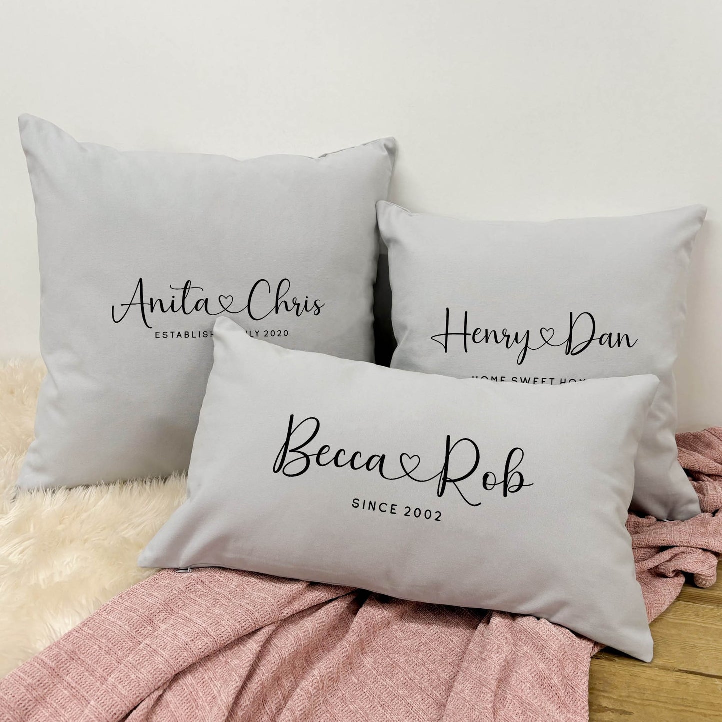 Personalised Cushion - Couples Heart