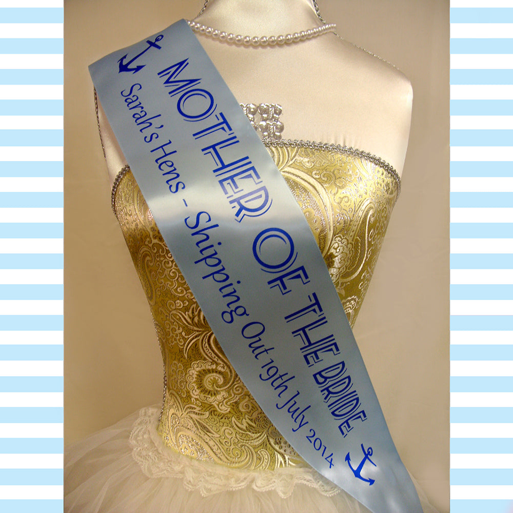 Sailor Theme Hen Night Sashes