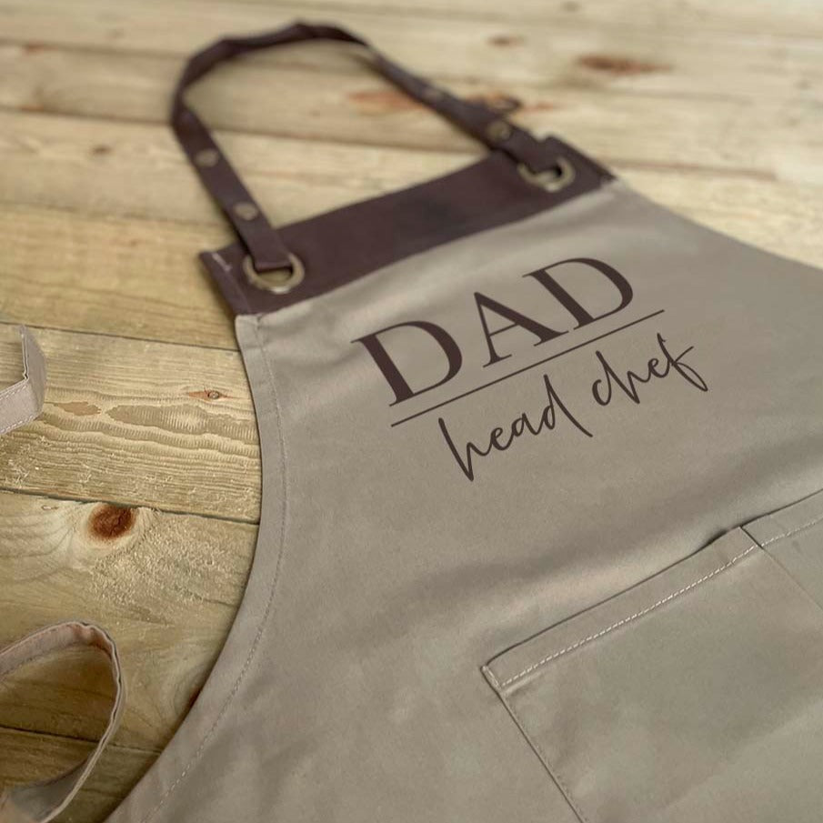 Personalised Faux Leather Apron - Head Chef