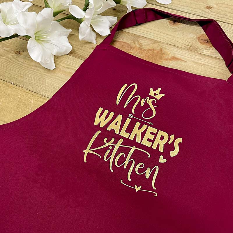 Personalised Apron - Mrs' Kitchen