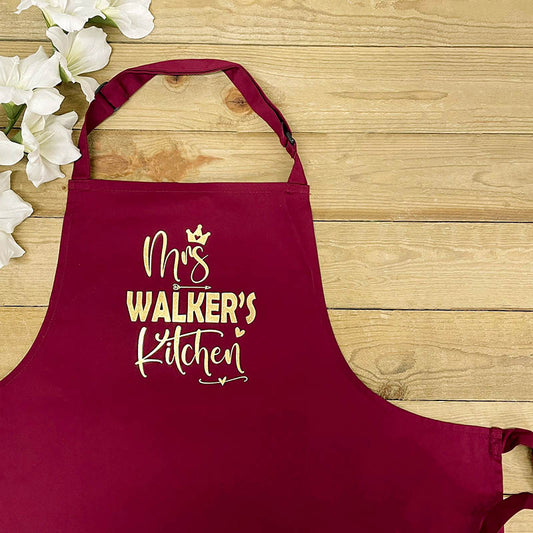 Personalised Apron - Mrs' Kitchen