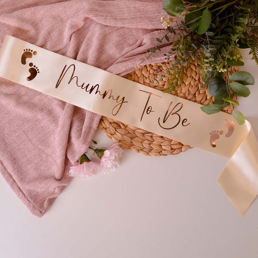 Personalised Rose Gold Baby Shower Sash