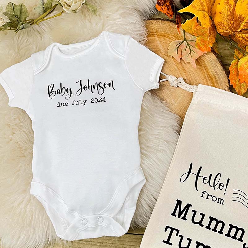 Personalised Baby Announcement Set