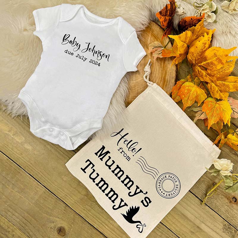 Personalised Baby Announcement Set