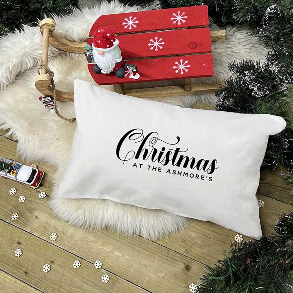 Personalised Christmas Cushion – Christmas At The