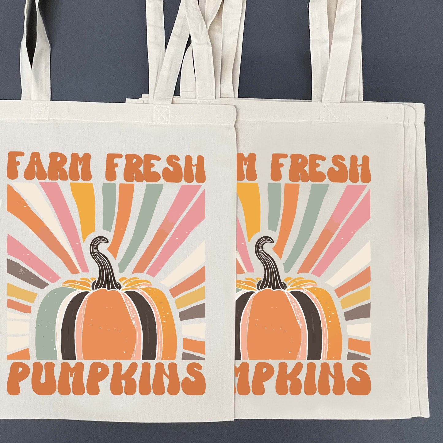Farm Fresh Pumpkins Cotton Tote Bag