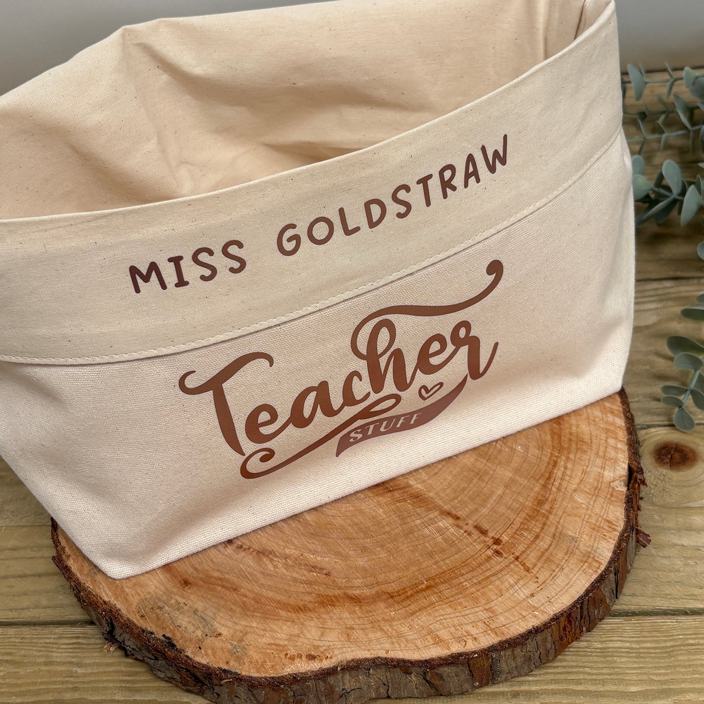 Personalised Teacher Storage Basket