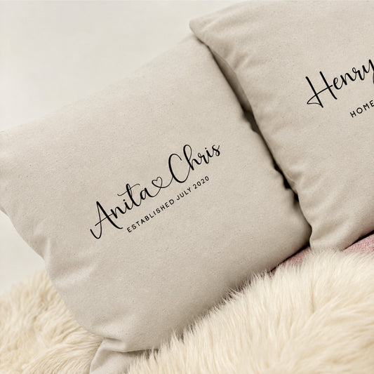 Personalised Cushion - Couples Heart