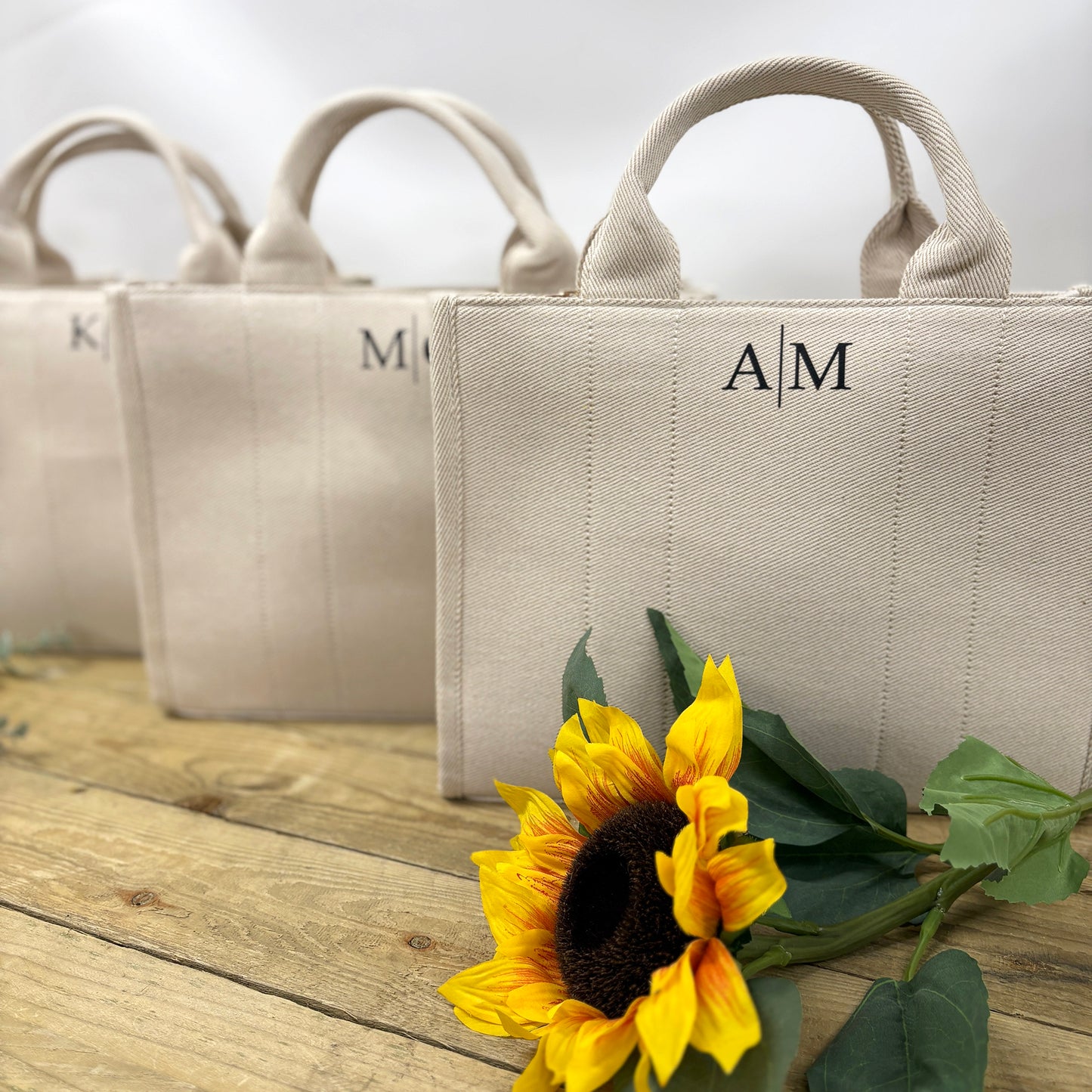 Personalised Shoulder Tote Bag - Initials
