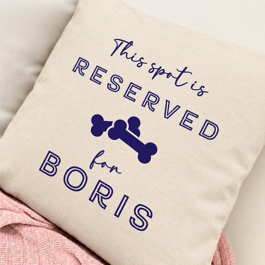 Personalised Cushion - Reserved For Pet