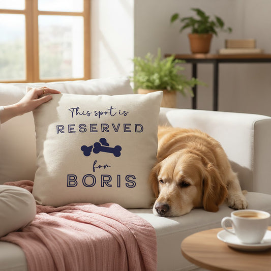 Personalised Cushion - Reserved For Pet