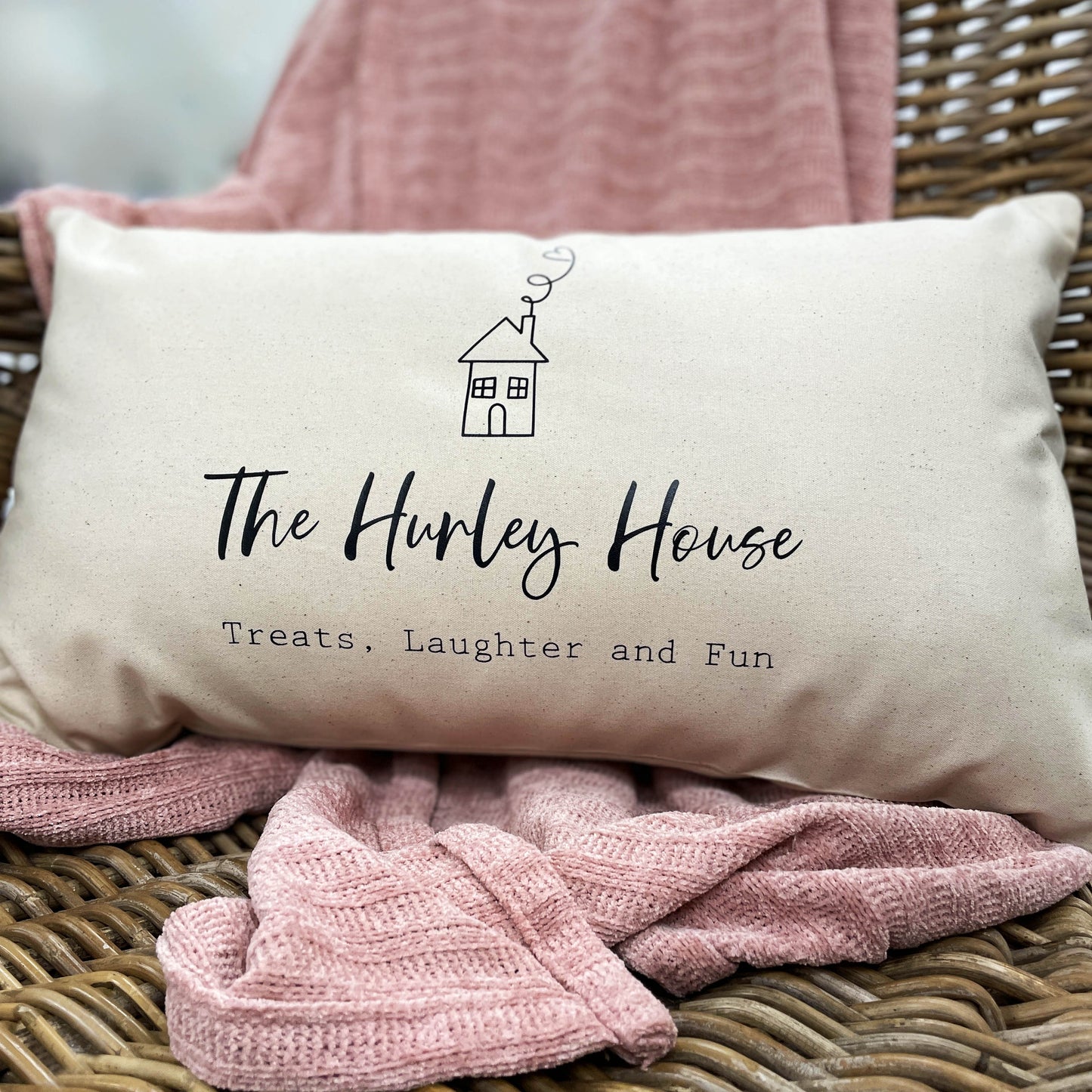 Personalised Cushion - Family House