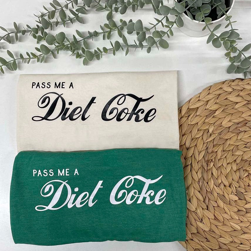 Pass Me A Diet Coke T-Shirt – Unisex Heather Cotton