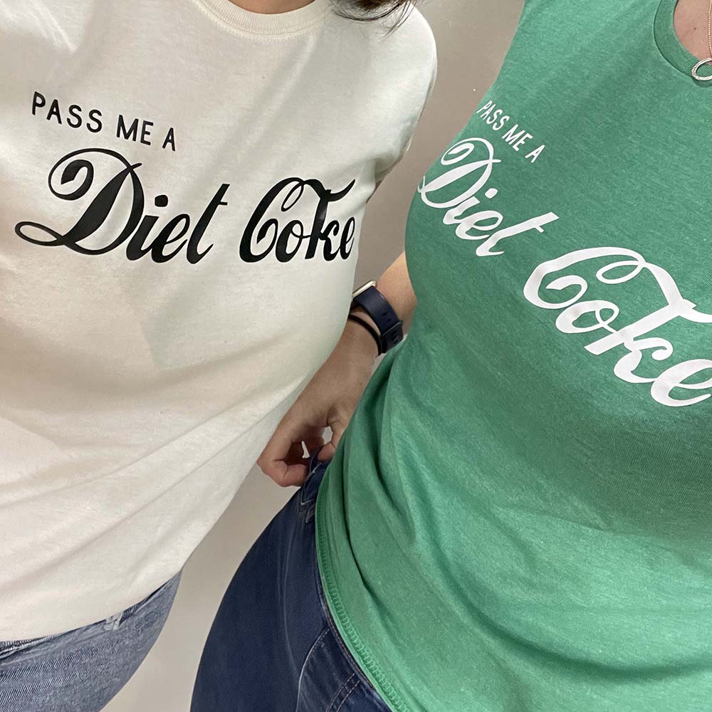 Pass Me A Diet Coke T-Shirt – Unisex Heather Cotton