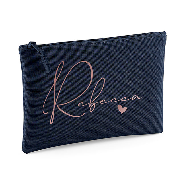 Personalised Make Up Bag – With Heart