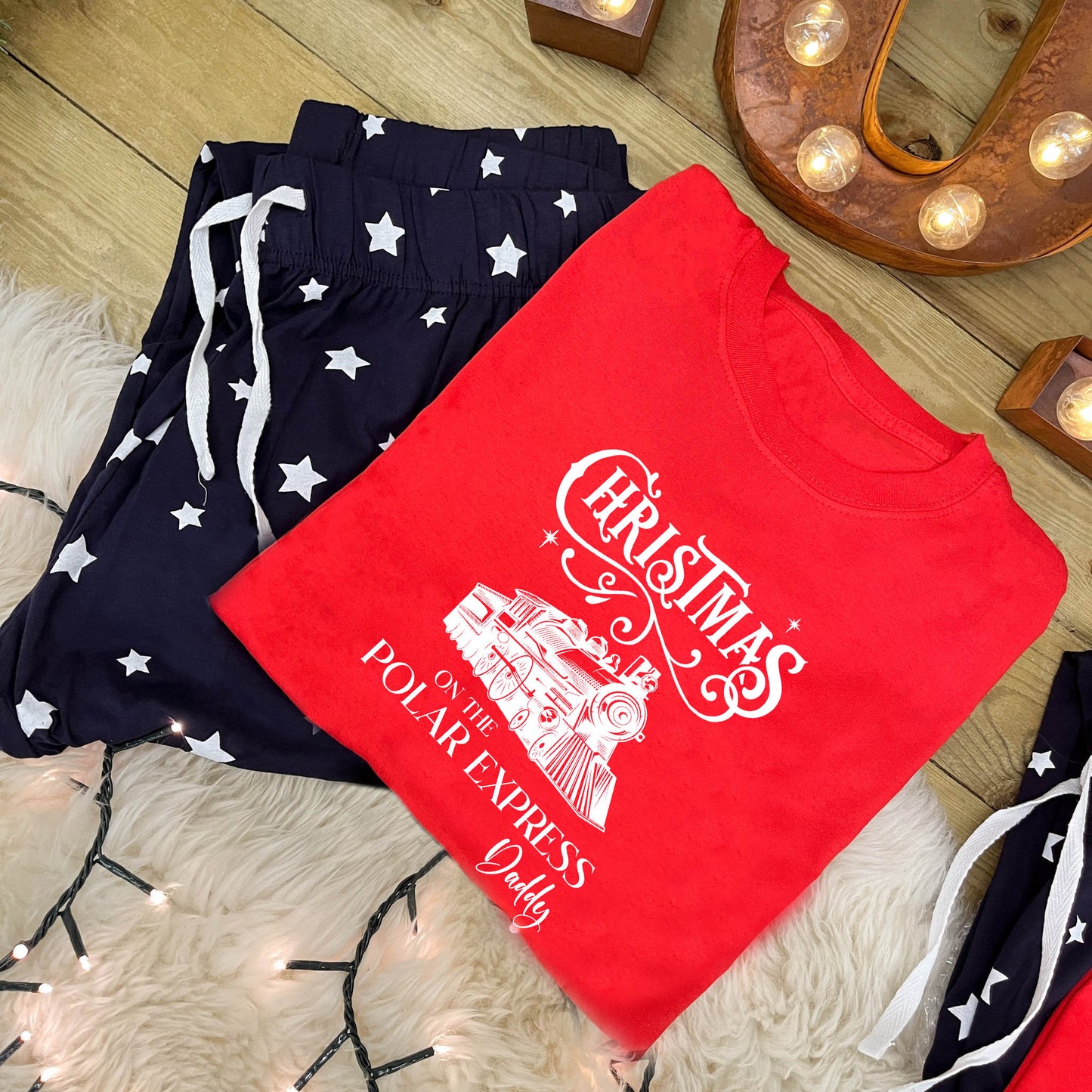 Personalised Family Christmas Pyjamas - Polar Express Train