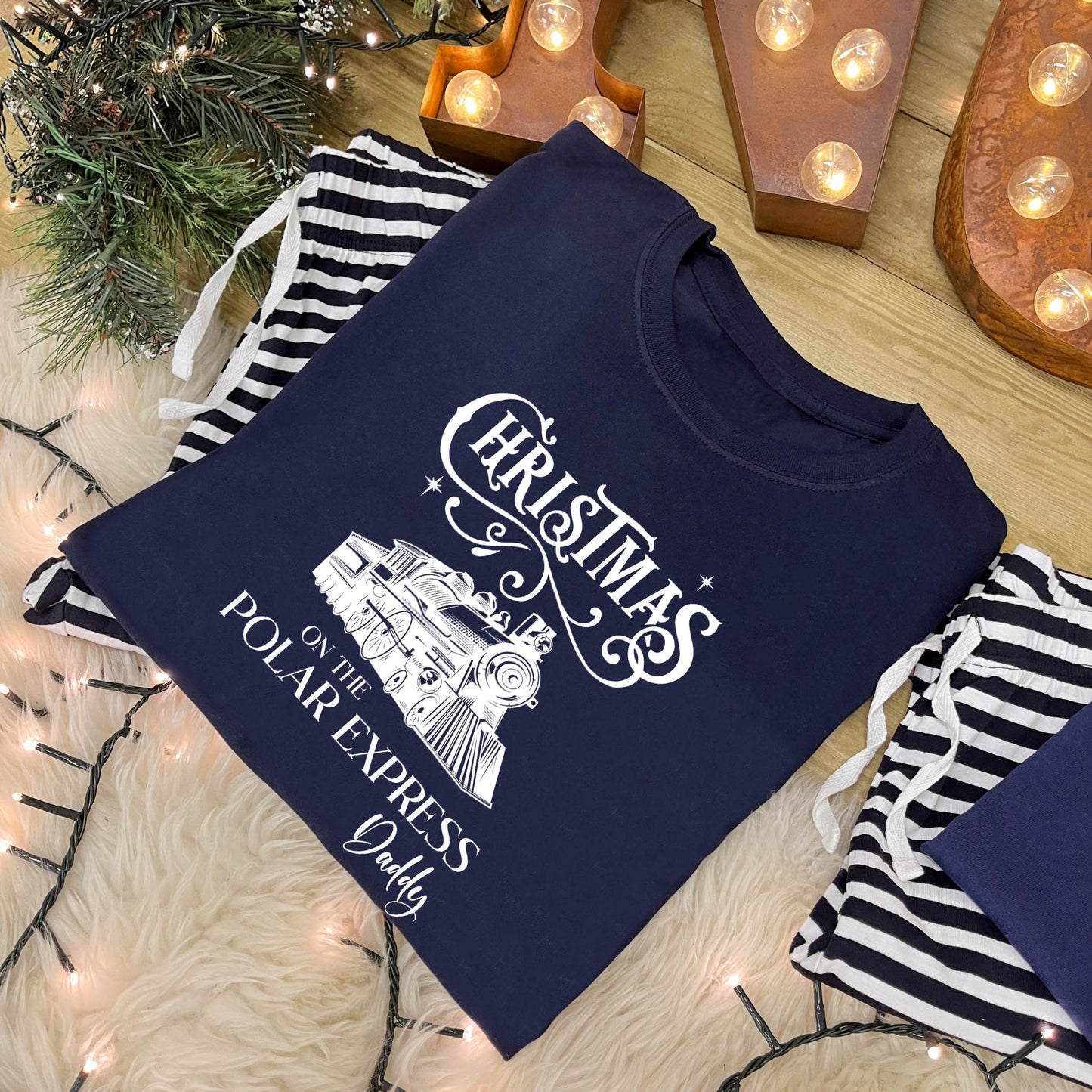 Personalised Family Christmas Pyjamas - Polar Express Train