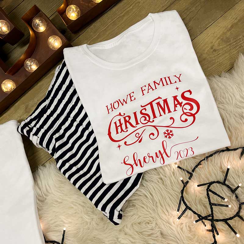 Personalised Family Christmas Pyjamas