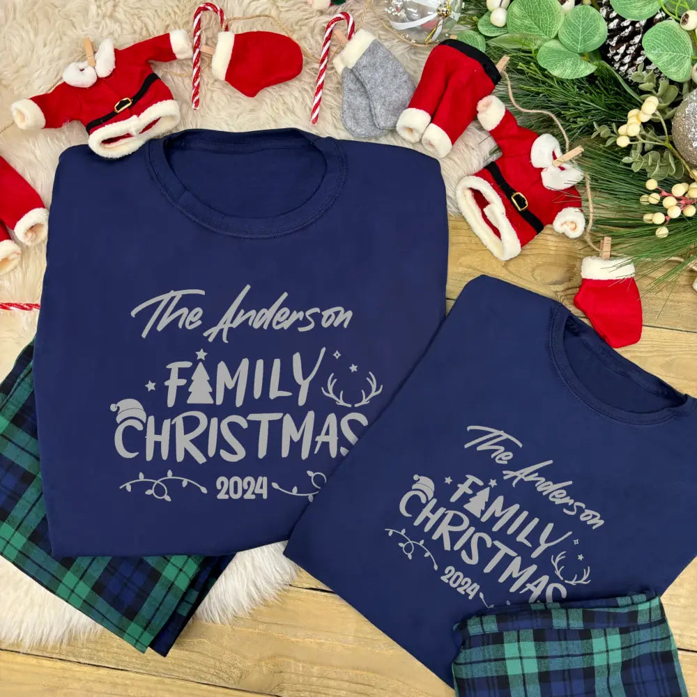 Personalised Family Christmas Pyjamas - Christmas Lights