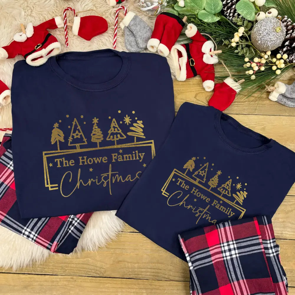 Personalised Family Christmas Pyjamas - Christmas Tree