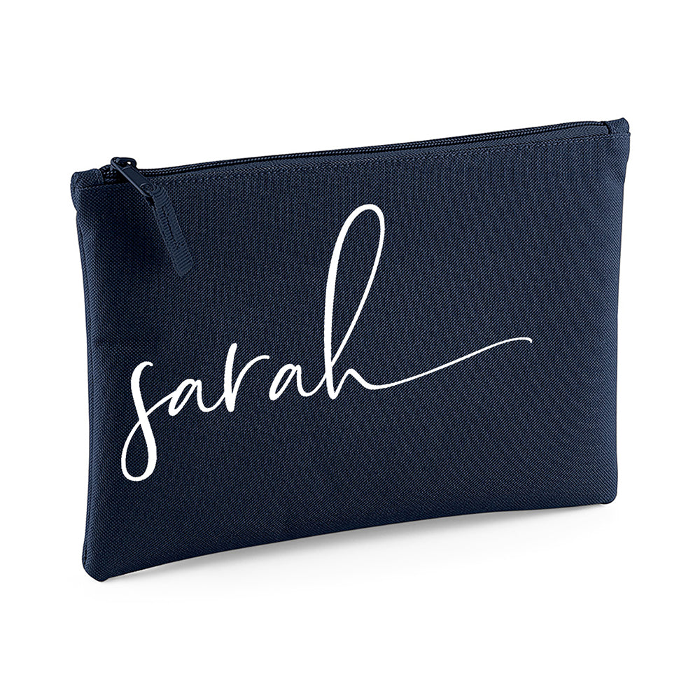 Personalised Make Up Bag - Script Name