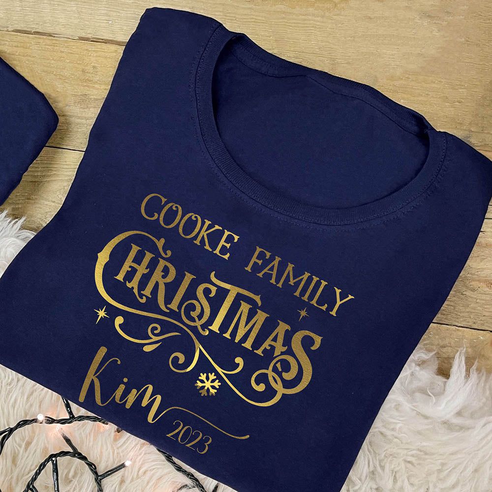 Personalised Family Christmas T-Shirt