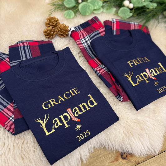 Personalised Family Christmas Pyjamas - Lapland Stocking