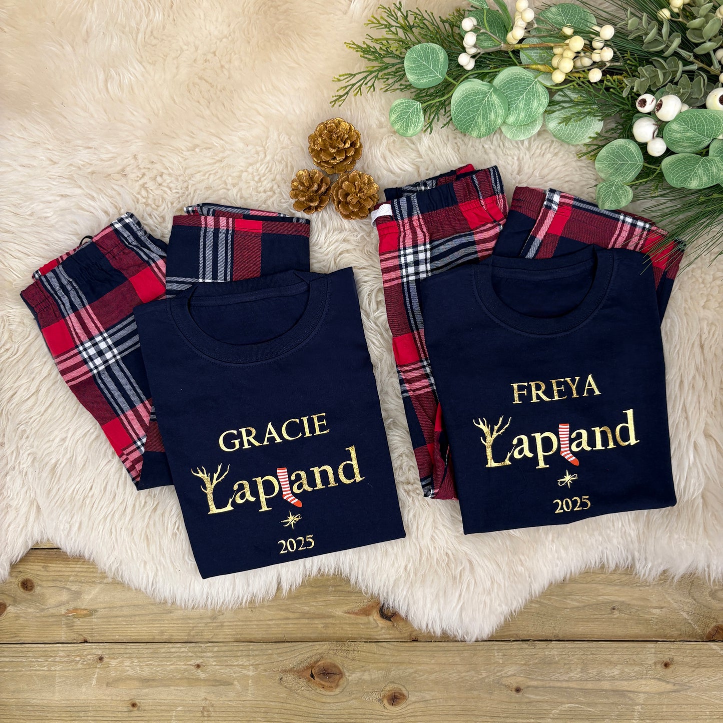 Personalised Family Christmas Pyjamas - Lapland Stocking